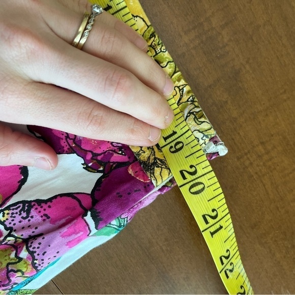 Lane Bryant Size 18 White Multi Color Floral A-Line Mini Skirt - Picture 8 of 9